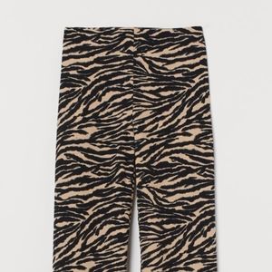 H&M Wide Leg Tiger Striped Pants